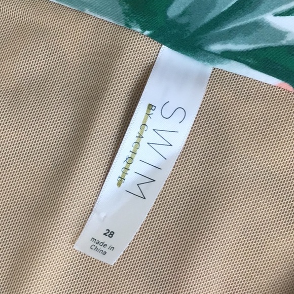 Cacique Floral High Waist Bikini Bottom Swim Retro Ruched Sides Plus Size 28 New - Picture 5 of 7